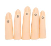 ZJchao Nail Art Praticare il Dito del Dito Finto per le Nail Art Manuale di un Dito di Silicone per Chiodi con Design Realistico per Principianti Gel Dipinto Acrilico