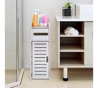 ZJchao Organizzatori del Bagno e Deposito, Organizzatore di Armadi per Bagno Bianco con Materiale in PVC Mobile da Parete per per il Tuo (S)
