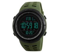 ZJchao Orologi Sportivi da Uomo Cronografo Digitale da Polso con Doppio Display Cronometro Allarme 50M Impermeabile per attività All'aperto Nero Blu Rosso Oro Opzioni (Army Green)
