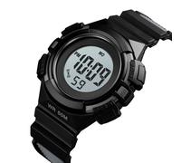 ZJchao Orologio Digitale Unisex Orologio da Polso Elettronico Multifunzione con Retroilluminazione EL Cronometro Impermeabile 50M Sveglia Settimanale Datario per Uomo Donna Sport Casual (BLACK)