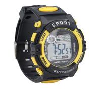 ZJchao OROLOGIO PER BAMBINI DIGITALE 50M IMPERMEABILE SVEGLIA 12 TIMER 24H RETROILLUMINAZIONE LED CINTURINO IN PU GIALLO OROLOGIO ANALOGICO PER RAGAZZI E RAGAZZE DAI 5 AI 17 ANNI