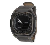 ZJchao Orologio Sportivo Digitale per Uomo e Donna, Display Doppio Orario, Allarme Cronometro, Retroilluminazione EL Resistente All'acqua, Cinturino in TPU, Movimento Elettronico, (Nero