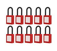 ZJchao Pacchetto, 10 Set di Blocco Nylon Isolato Isolato Sicurezza Set di Lucchetto con Blocco a Blocchi di in Rame Etichetta per l'energia Elettrica Chimica Industriale