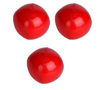 ZJchao Palline da Giocoliere, 3 Pezzi Palline da Giocoliere da per Principianti da Leggere da per Principianti da Thud Palla da Morbida e Facile, Ideale per Adulti (Rosso)