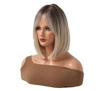 ZJchao Parrucca per Capelli Arricciacai Biondi per Donne, Sintetica a Caldo Lungo con Fibbia Regolabile, Traspirante Ed Elastico, Comodo per Abbigliamento per Tutto il Giorno, (SS176-1)