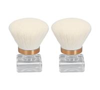 ZJchao Pennello per Polvere per Unghie, Pennello per Polvere per Unghie con Custodia 2 Pezzi di Spolverino per per