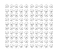 ZJchao Perline per Bambini Ragazze, Perline Intrecciate Dreadlock di Plastica Treccia 100 Pezzi con Foro Grande 12 Mm per Trecce e Styling della Barba (WHITE)