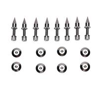 ZJchao Picchi di Isolamento per Altoparlanti in Rame Regolabili con Cuscinetto di Base, Dado di Regolazione del Bilanciamento 'altezza, 8 Coppie per Altoparlanti, Amplificatore,