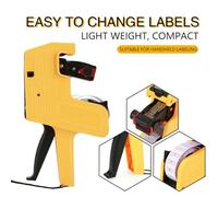 ZJchao Pistola Prezzatrice Portatile, Pistola per Cartellini del Prezzo a 8 Cifre, Strumento di Vendita Al Dettaglio Che Include Etichette e Ricarica di Inchiostro, Etichettatrice con