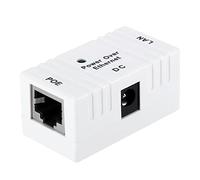 ZJchao Poe Separator Universal RJ45 Connettore Ethernet Adattatore Poe Passivo Iniettore Poe per Dispositivi di Rete con Pin Out Poe Standard (PINS 4 e 5 7 & 8 Power) Setup Facile (WHITE)