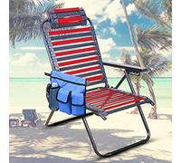 ZJchao Porta della Tazza di Sedia, Supporto da Bevanda da Spiaggia con Spalla Cint Oxford Canna di Stoccaggio della Sedia da Spiaggia per Telecamere per Telefoni (BLUE)