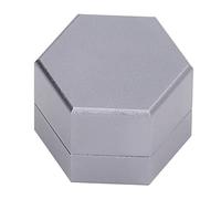 ZJchao Porta Gesso da Biliardo, Custodia per Gesso da Biliardo Mini Porta Gesso Portatile Esagonale per Stecca da Biliardo con Guarnizione per gli Amanti del Biliardo (GREY)