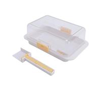 ZJchao Portaburro Ermetico con Utensile da Taglio, Riutilizzabile, Lavabile in Lavastoviglie, Portaburro, Contenitore per Formaggi, per , Uso Domestico, Materiale AS 7,3x4,3x2,7 Pollici