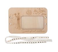 ZJchao Portafoglio in Legno Il Tuo Primo milione con Messaggio Motivazionale, Porta Soldi, Organizer per Contanti, Elegante Ornamento da Scrivania per Compleanni, Matrimoni, Lau (Tipo di coppia)