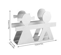 ZJchao Portatovaglioli, ca. 12 * 3 * 8,6 Cm / 4,72 * 1,18 * 3,39 Pollici con Bordi Lisci Porta Asciugamani di Carta Porta Tovaglioli per Tavolo per Qualsiasi Casa o Ufficio