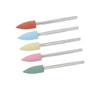 ZJchao Punte per Trapano per Unghie in Gomma Siliconica, Diametro 2,35 Mm, Effetto Levigante, Set 5 Pezzi per Lavorazione di Unghie, Vetro, Plastica e Lucidatura (152)