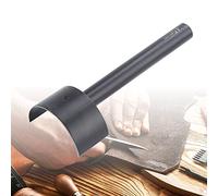 ZJchao Punzone a Mezzo Tondo, Strumento per Punzonatura in Pelle con Bordo Affilato, con Impugnatura Antiscivolo, per Borse in Pelle Fatte a Mano Fai-te Artigianali (Ø45 mm)