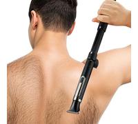 ZJchao Raffitto Posteriore Elettrico e Trimmer per i Capelli per Uomo Toelettatura per il Corpo, Trimmer Posteriore per Uomo Manico Telescopico a Manico Lungo Groomer Elettrico per