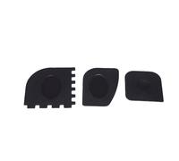 ZJchao Raschietto per Pentole, Raschietto per Padelle 3 Forme con Testina in PC Morbida Resistente al Calore, for Rimuovere Olio Ostinato Residui Bruciati Bordi e Fessure da Pentole (3PCS)