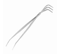 ZJchao Rastrello e Pinzette da Giardino in Acciaio Inossidabile 2 in 1 per Bonsai, Cura delle Piante e Gestione del Terreno Impugnatura Comoda