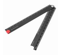 ZJchao Righello Pieghevole da Cm Righello Pieghevole in Lega di Alluminio con Scala Incisa Al 0-300 Mm Strumento di Misurazione di Precisione per la Produzione Meccanica e la Lavorazione del Vetro