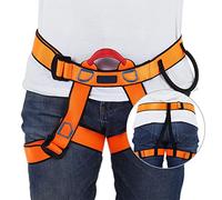 ZJchao Rocce Arrampicata in Cramelli per la Coltura della Corda di Sicurezza Cintura di Sicurezza Rinforzate Cannocchia di Lavoro Aereo Black Blu Orange Red Grey per Alte Condizioni (ORANGE)
