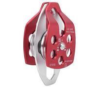 ZJchao Rullo di Corda, Piastra Fissa Puleggia a Doppia Puleggia Rulli di Corda Leggera e Aeropera in Lega di Alluminio a Aero