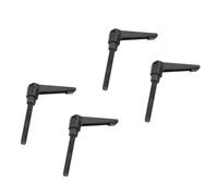 ZJchao Ruota la Maniglia di Bloccaggio, Manici Filettabili con Filo Maschile con Manico di Fissaggio Regolabile 4 Pcs M8 Filo Maschio Leva di Bloccaggio in Plastica Manopole in Metallo (Lunghezza