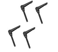 ZJchao Ruota la Maniglia di Bloccaggio, Manici Filettabili con Filo Maschile con Manico di Fissaggio Regolabile 4 Pcs M8 Filo Maschio Leva di Bloccaggio in Plastica Manopole in Metallo (Lunghezza