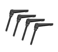 ZJchao Ruota Maniglia di Bloccaggio, Filo Maschio M8 4pcs con Manico di Fissaggio Regolabile Manico a Leva di Bloccaggio Regolabile Manopole in Metallo (Lunghezza della vite 40 mm)
