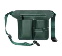 ZJchao Sacca per Parrucchiere Barbiera Toolkit Foro a Forbice per Capelli con più Scompartimenti Cinghia Trasversale Regolabile per Acconciature Professionali per Uso Salone (GREEN)