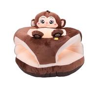 ZJchao Sedia per Imparare a Sedersi per Bambini, Divano in Peluche con Supporto per Sedersi con Schienale per il Soggiorno di Casa (scimmia marrone)