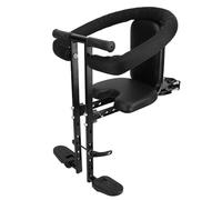 ZJchao Sedile per Biciclette per Bambini, Sedile per Biciclette, Attaccamento per Bici per Bambini Sedile per Bambini in Bici Davanti a Pedali, per Mountain Bike per Bici per Adulti (Black)
