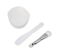 ZJchao Set di Ciotole per Maschera per il Viso Spatola Portatile Fai-te Kit di Strumenti per Maschera per il Viso Pennello Morbido, Realizzato in Materiale Siliconico Ecologico