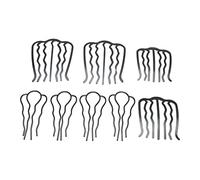 ZJchao Set di Clamp/Holder Fork per Capelli, Clamp/Holder per Panino per Capelli con il Lato dei con Anticidi Caratteristiche 8pcs Metallo a Forma di Taglio a Forma di Pins per per Fai-te