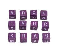 ZJchao Set di Dadi con Lettere 12 Pezzi Set di Dadi con Lettere Strapazzate Gioco di con Parole Strapazzate Gioco Strategico Dal Ritmo Veloce Costruire il Vocabolario per la Notte