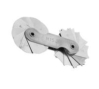 ZJchao Set di Indicatore del Raggio, Strumento di Misurazione Convesso Concavo Concavo Esterno con Esterno in Acciaio Inossidabile per il Controllo (R15-25mm)