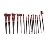 ZJchao Set di Pennelli per Trucco 15 Pezzi, Kit di Pennelli Cosmetici Morbidi Professionali con Manico in Plastica Tubo in Alluminio Spazzola per Capelli in Nylon, per Spose Madri
