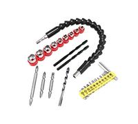 ZJchao Set di Punte Kit di Punte da Trapano Accessori per Trapano Elettrico con Manicotto a Spirale in Lega di Alta qualità per Telai di Computer Mobili (Set di manicotti per universali da 28