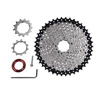ZJchao Set di Ruote Libere a 10 velocità in Bici, Pignone in Acciaio Ad Alta Resistenza con Design Vuoto, Rotazione a Catena Liscia, Adatto per, Installazione Facile, 11-42t