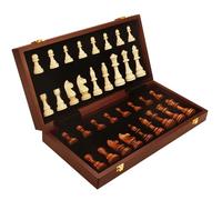 ZJchao Set di Scacchi in Legno Magnetico Pieghevole Gioco di Scacchi da Viaggio con un Forte Magnetismo Nessun Pezzi Che Cade per Adulti per Bambini Al Coperto (39x39x3,5 cm)