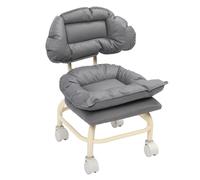 ZJchao Sgabello Girevole a 360 Gradi con Ruote, Sedia Portatile in Miniatura con Schienale, per Uso in Casa, Ufficio, Palestra, Spa, Salone