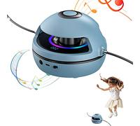 ZJchao Skipping Jump Rope con Telecomando Regolabile 1-10 Livelli di velocità Anti Skid Pad Conteggio per Bambini Adulti per la Festa di Palestra Esterna (BLUE)