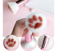 ZJchao Spazzola per Trucco per Papa per Gatto Grazioso Professionista Kabuki Brush & Blush Blush Blush Bristles Morbido per un Correttore Blush in Polvere di Base con Fibra (B)