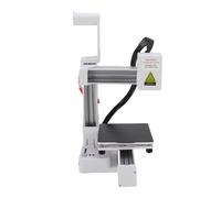 ZJchao Stampante 3D Portatile con Touchscreen Intuitivo Facile da Usare Accuratezza Ad Alta Precisione 100x100x100mm Dimensioni di Stampa per Principianti (Spina europea)