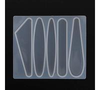 ZJchao Stampo Barrette Fai da Te, Stampi in Resina di Silicone per la Creazione di per Capelli con 2x Stampo a Barretta, Stampi per Gioielli Resistenti Alle Alte Temperature e (Tipo 1)