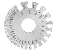 ZJchao Strumento di Misurazione del Manometro, Calibro Filo con Strumento di Misurazione in Acciaio Inossidabile di Spessore del Manometro Metallico per Alluminio, Ottone, Rame, Oro, Argento