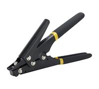 ZJchao Strumento per Fascette, Pistola per Fascette Pistola per in Nylon Portatile Strumento per Stringere Tensione Regolabile di Fissaggio e Taglio per in Plastica (BLACK)