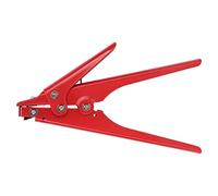 ZJchao Strumento per Fascette, Pistola per Fascette Pistola per in Nylon Portatile Strumento per Stringere Tensione Regolabile di Fissaggio e Taglio per in Plastica (rosso)