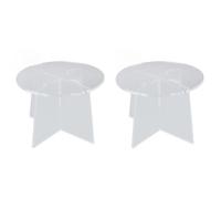 ZJchao Supporto per Fioriere Acrilico Supporto per Piante da Interno Supporto per Vaso Acrilico Graduale Pianta Moderna per Piccole Piante di Grandi Dimensioni con Ruote Resistenti Al